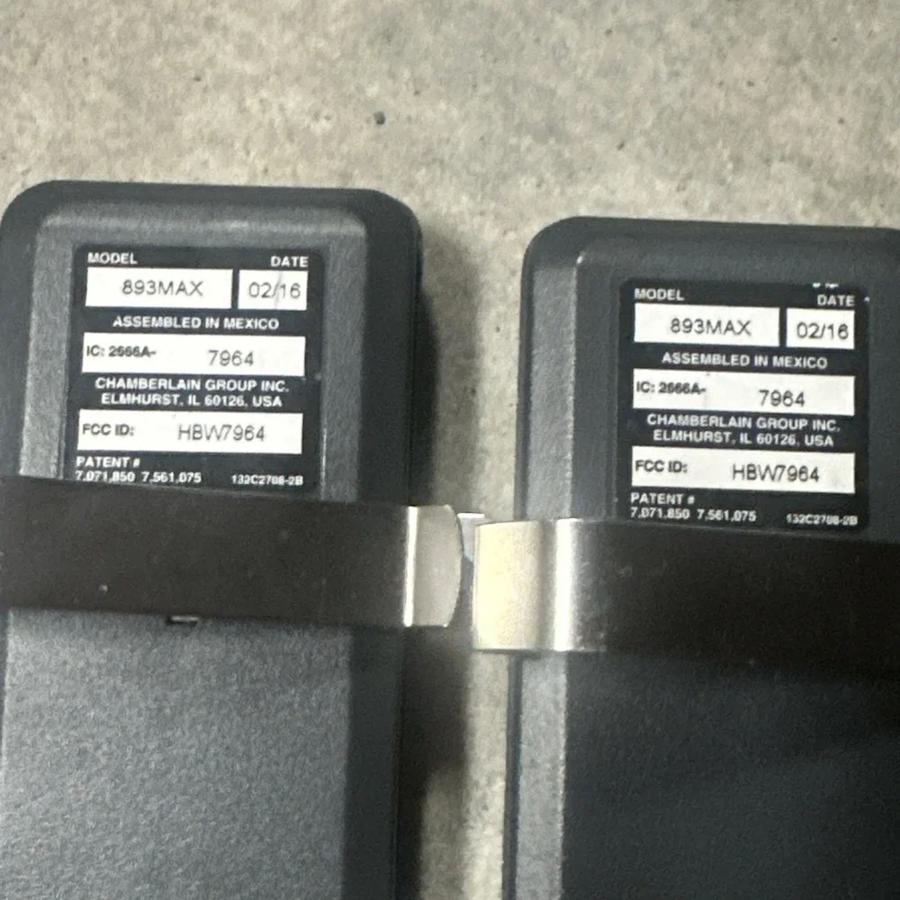 Liftmaster‎ 893MAX 3 Button Visor Remote Control Garage Door Opener 2 pack